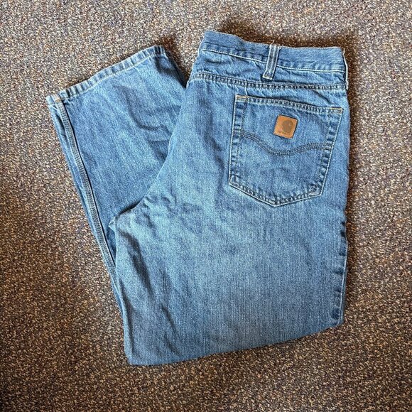 Carhartt Relaxed Fit Blue Jeans 42x30 - Picture 1 of 4